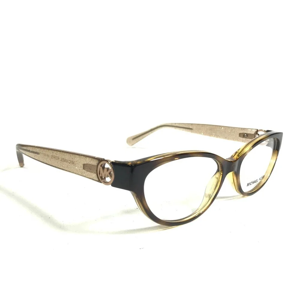 Michael Kors Eyeglasses Frames MK 8017 Tabitha VII 3104 Brown Glitter 52-15-135